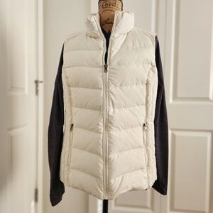 Women's Cream Puffer Vest
